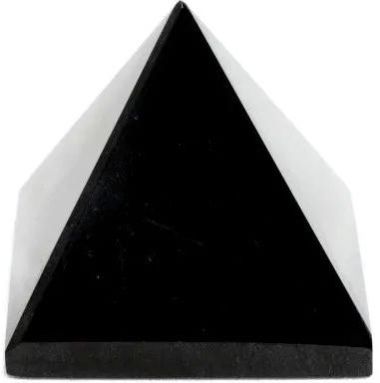 Black Agate Stone Healing Pyramid