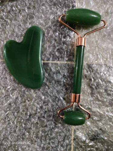 Green Aventurine Massage Roller and Gua Sha