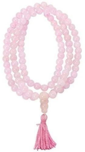 Pink Rose Quartz Stone Mala