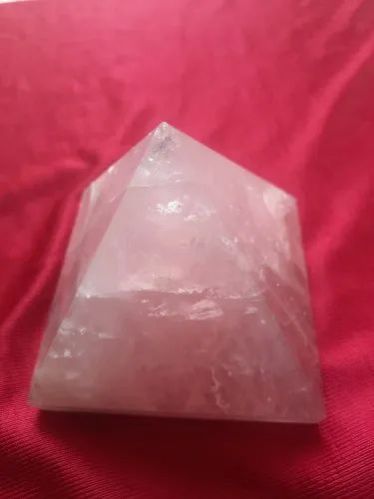 Rose Quartz Crystal Pyramid