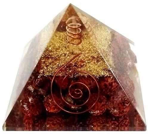 Rudraksha Orgonite Pyramid