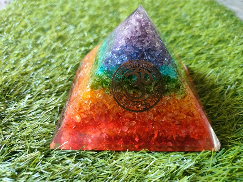 Seven Chakra Orgone Pyramid