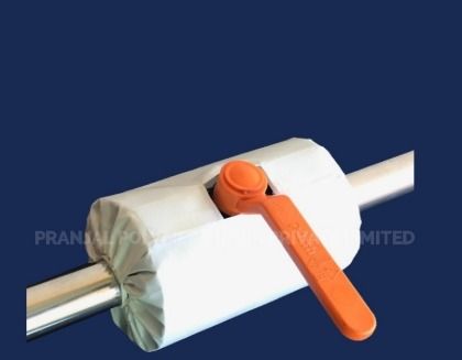 Pranjal Polymers® Ptfe Valve Guard, Color : White / Brown