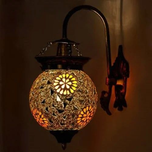 Glass Mosaic Hanging Lamp