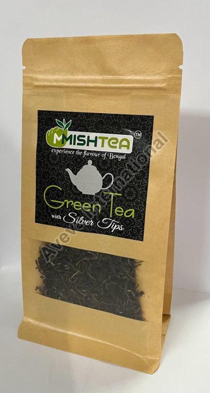 MMISHTEA Natural Silver Tips Green Tea, Packaging Type : Tin Caddy, Stand-up Pouch, Mono Box, Gunny Bags