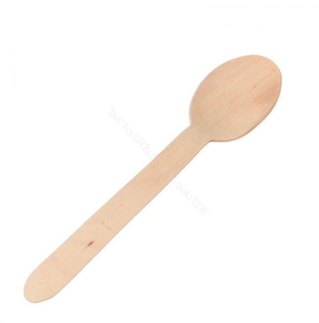 Brown Plain 160mm Wooden Spoon, for Home, Event, Party, Restaurant, Packaging Type : Plastic Pack