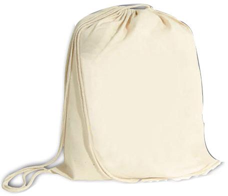 Creamy Plain Stiff Cotton Laundry Bags
