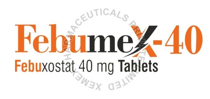 White. Febumex-40 Tablets