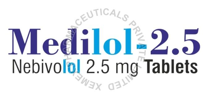 White. Medilol-2.5 Tablets