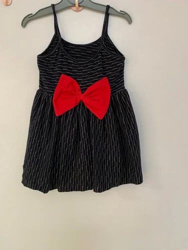 Black Striped Girls Kids Frock, Feature : Attractive Pattern, Comfortable, Easy To Wash