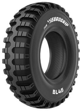 Black TVS Rubber Tire 9.00-16 BL45 OTR Tyre