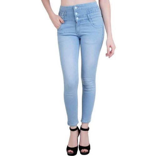 Plain Ladies Skinny Denim Jeans, Size : All Sizes, Feature : Strechable ...