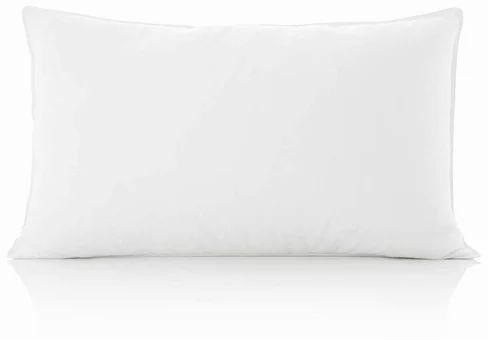 White Rectangle Plain/Striped Polyester 16x24 Inch Pillow, for Hotel, Feature : Easily Washable