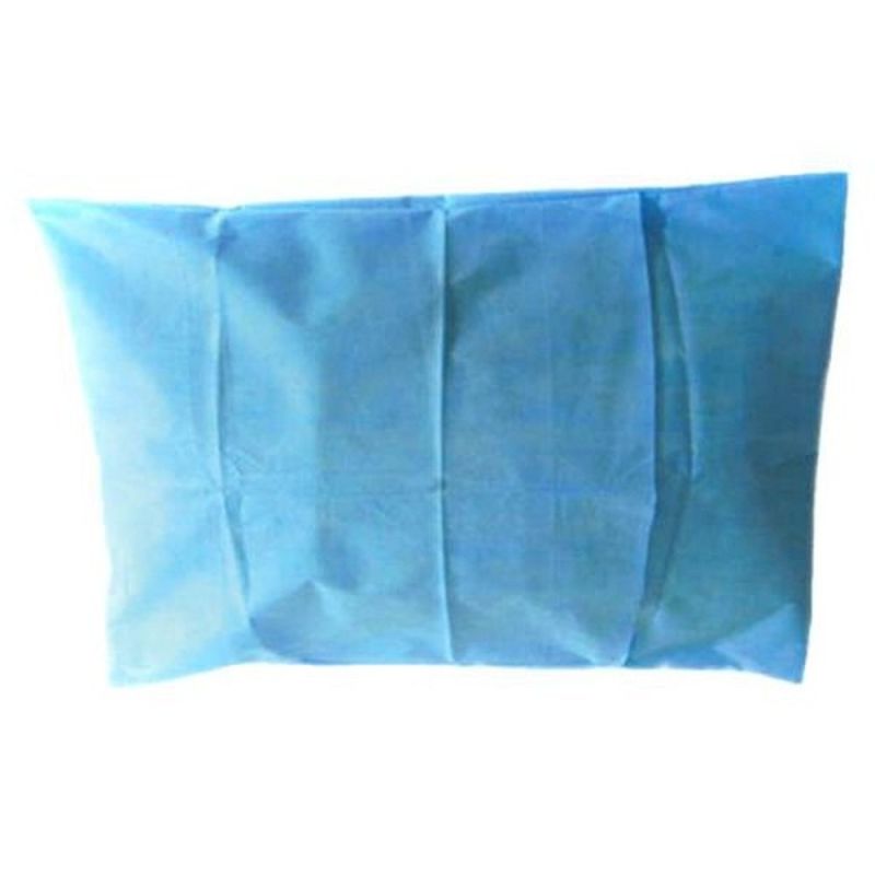 Blue Rectangular Non Woven Plain Disposable Pillow Cover, for Hospital