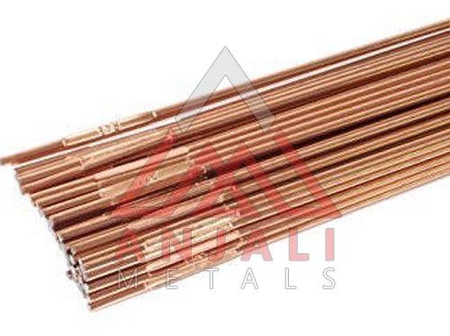 Solid Polished Copper Brazing Rods, Length : Customize