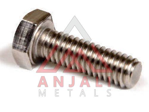 Silver Polished Stainless Steel Hex Bolt, Size : All Sizes