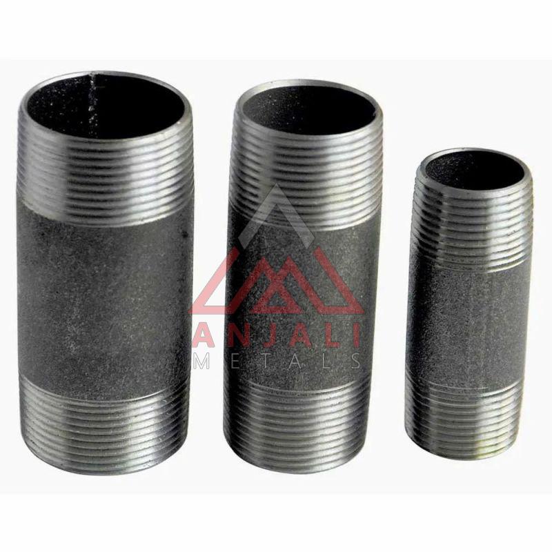 Silver Non Polished Stainless Steel Swage Nipple, for Pipe Fittings, Shape : Round
