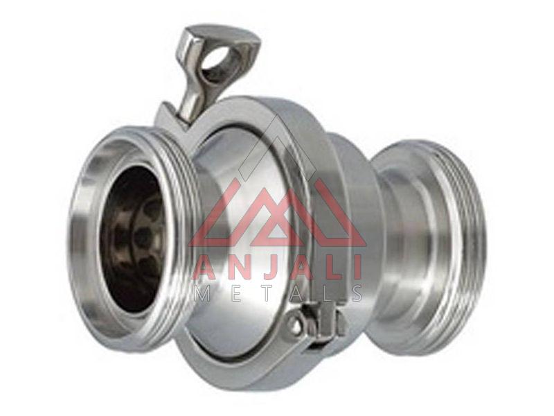 Silver Manual Polished Stainless Steel TC END NRV Valves, for Pipe Fitting, Packaging Type : Box