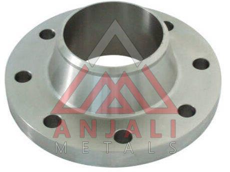 Silver Round Stainless Steel Weld Neck Flange, for Industrial, Size : All Sizes