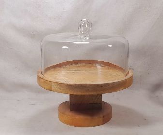 Brown Round Plain Fancy Wooden Cake Stand, for Restaurant, Hotel, Bar, Size : All Sizes