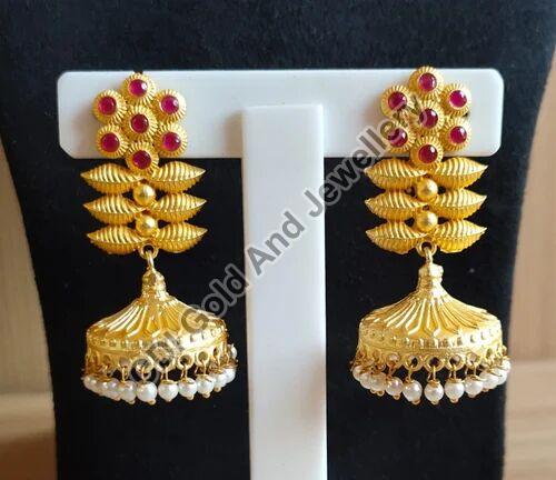 Polished Gold Jhumka, Style : Antique