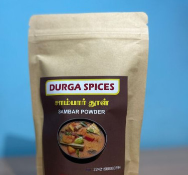 Yellow Durga Spices Samber Powder, for Cooking Use, Certification : FSSAI Certified