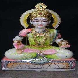 Marble Printed Annapurna Devi Statue, for Office, Home, Temple, Size : 2.5 Feet