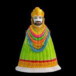 Printed Paint Coating Marble Khatu Shyam Baba Statue, Size : 2.5 Feet