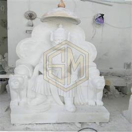 Plain Polished Marble Maharaja Agrasen Statue, Speciality : Shiny