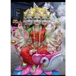 Printed Marble Gaytri Mata Statue, Speciality : Shiny