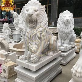 Marble Lion Statue