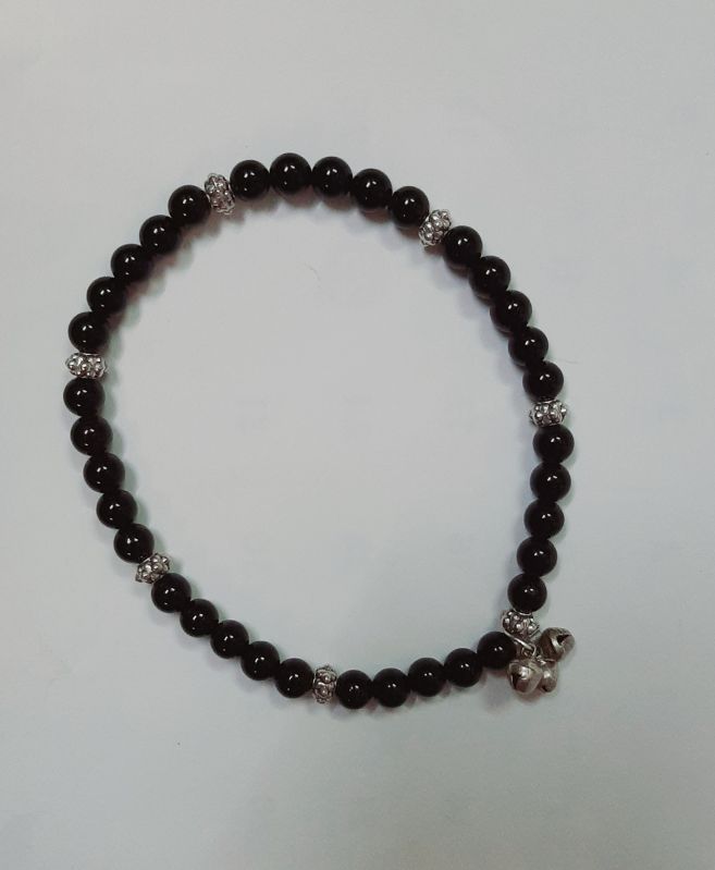 Black Onyx Beaded Anklet, Occasion : Casual Wear