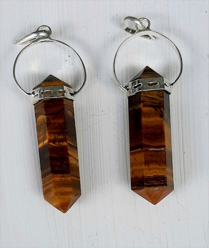 Plain Tiger Eye Pencil Pendant, Specialities : Scratch Proof, Fine Finished, Elegant Attraction, Attractive Design