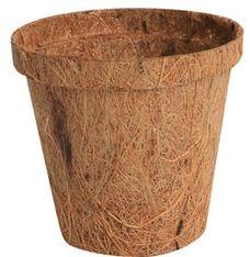 Round Coir Pith Pots, Color : Brown