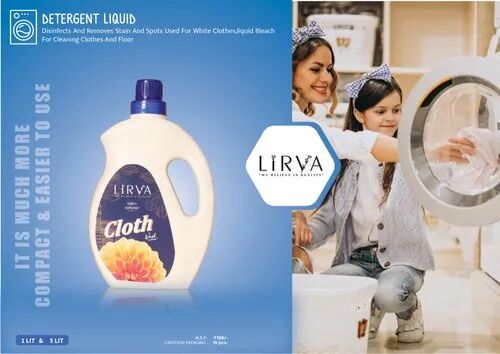 Lirva Liquid Detergent, for Cloth Washing, Feature : Remove Hard Stains, Skin Friendly, Eco-friendly