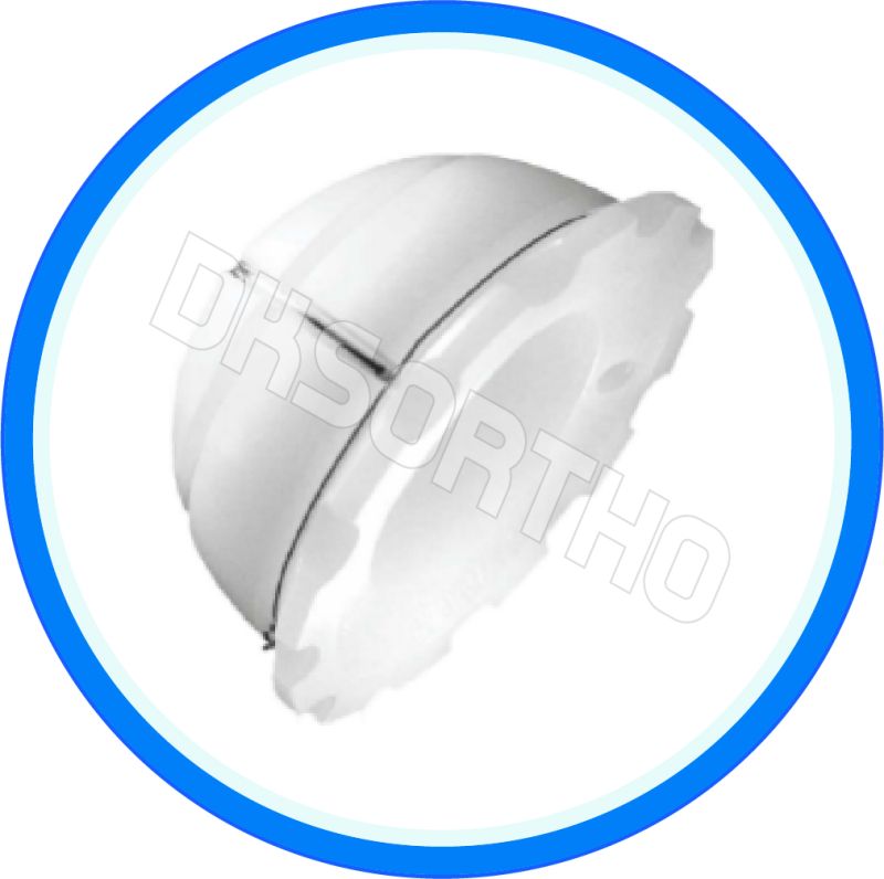 White Plain Uhmwpe Cemented Acetabular Hip Cup, For Hospital