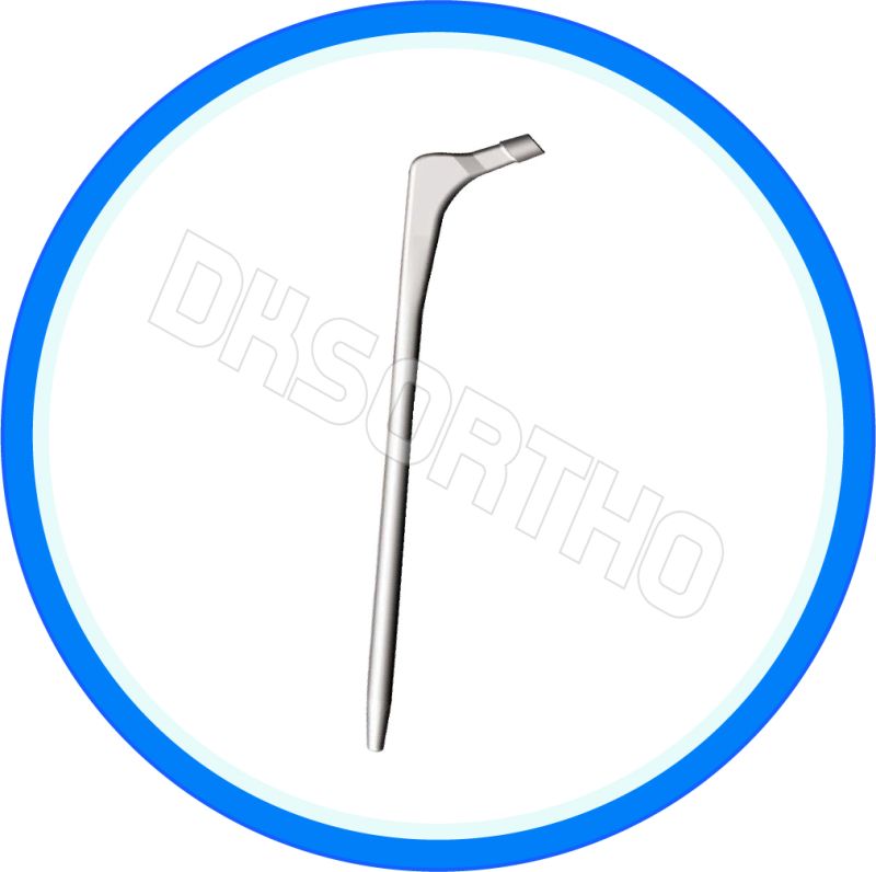 Grey Plain Stainless Steel Cemented Revision Hip Stem, For Hospital, Size : 200 Mm, 250 Mm, 300 Mm
