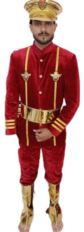 Cotton Maroon Wedding Band Uniform, Gender : Male