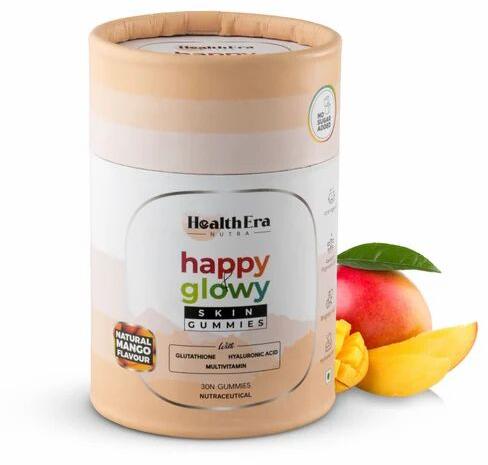 Creamy Healthera Happy & Glowy Skin Gummy, Packaging Type : Metal Jar
