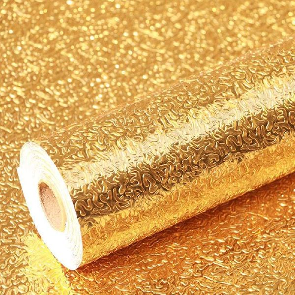 Gold Adhesive Foil Kitchen Platform Sticker, Feature : Waterproof