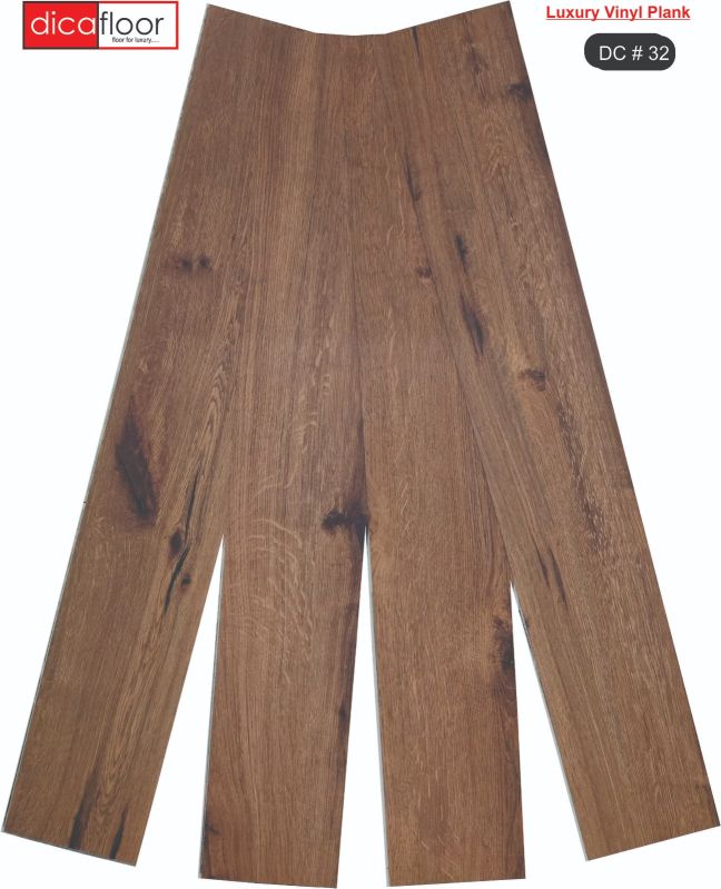 Brown Rectangular Plain PVC Plank, for Flooring