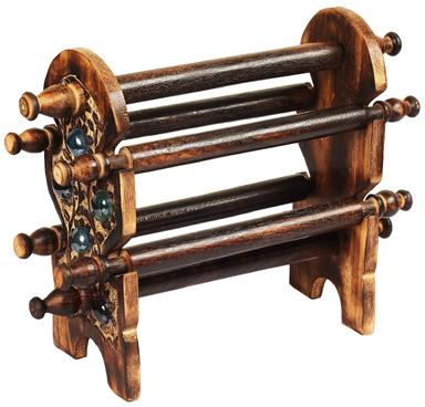 Polished Wooden Lakdi Wale Plain bangle stand, Size : 8inch