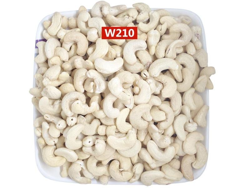 W210 Cashew Kernels, Feature : High In Protein, Rich in Fiber