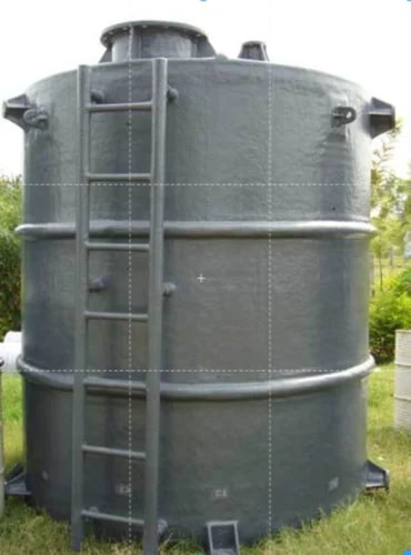 Grey Round Polished FRP Acid Storage Tank, Capacity : 5000-10000L, 500-1000L, 1000-5000L