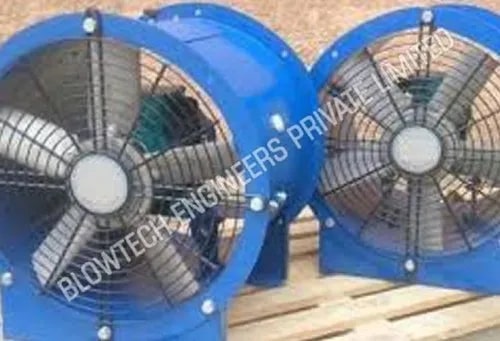 Blue 220V Electric High Pressure Axial Fan, Certification : CE Certified