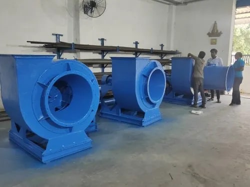 Electric Polished Stainless Steel Centrifugal Blower, Color : Blue