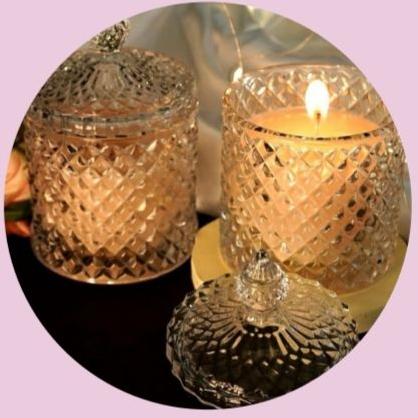 Round Crystal Jar Candle