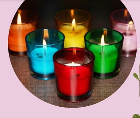 Multicolor Glass Candle Holders at Rs 120 in New Delhi