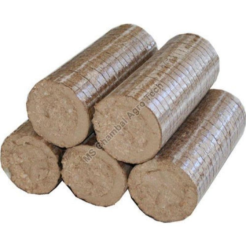 Hard Natural Sawdust Biomass Briquette, Packaging Type : Jute Bags