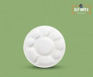 10 Inch Compartment Round Sugarcane Bagasse Plate